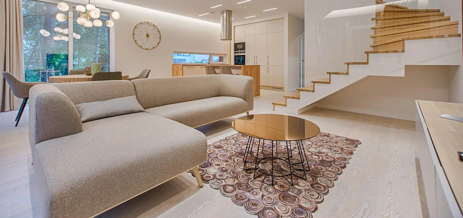 Custom woodwork installation in modern New York residence